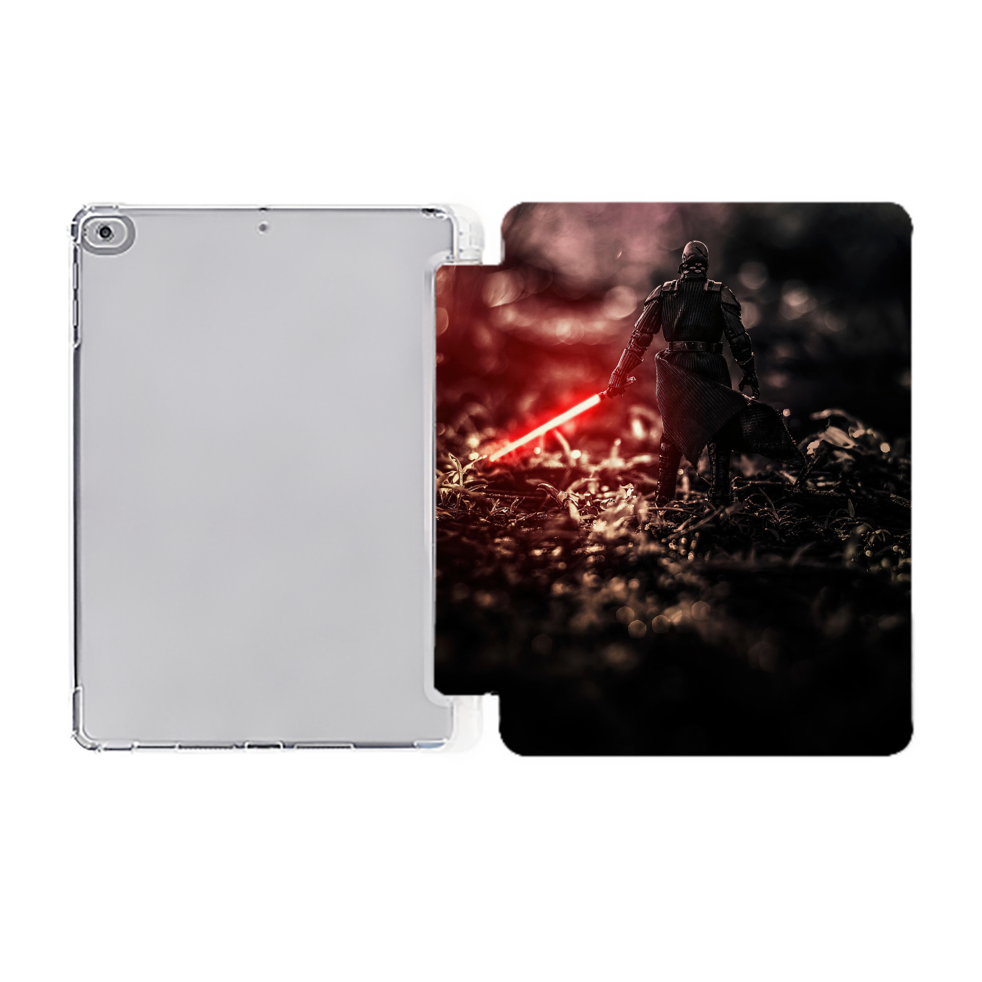 （画像用） スター・ウォーズ Star Wars IPad ケース ペン収納付き 三つ折りスタンド PUレザー×シリコン 対応機種9.5/10.5/10.9インチ
